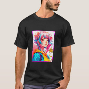 Camiseta Anime manga chica Harajuku Kawaii Otaku estilo lar