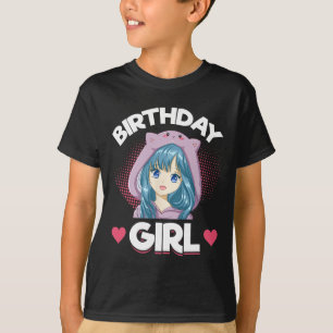 Camiseta Anime Manga Cumpleaños Chica