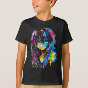 Camiseta Anime Manga de arte gráfico colorido