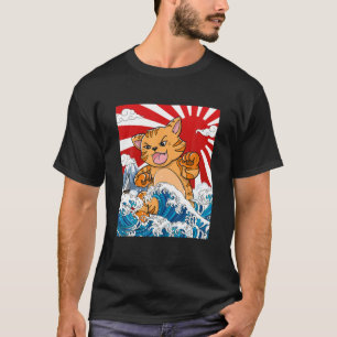 Camiseta Anime Manga Otaku, un gato japonés de Kaiju aviva 