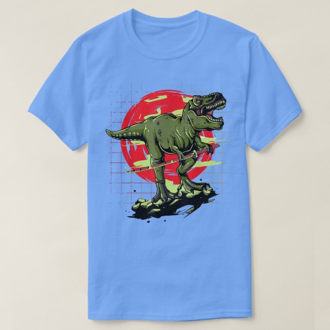 Camiseta Anime Manga Samurai Dino (2) (Diseño del anverso)