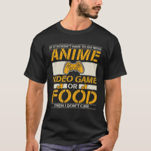 Camiseta Anime Manga Video Game Controller O Food Después I