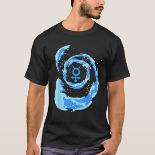 Camiseta Anime Marinero Agua Tsunami Mercurio Estrella Símb