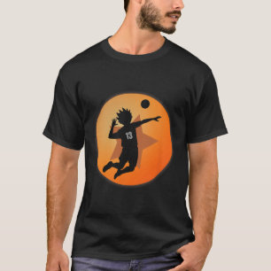 Camiseta Anime Merch Japón número 13 Estrellas Anime Volley
