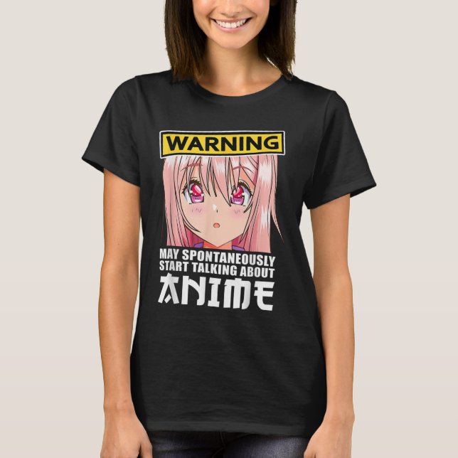 Camiseta Anime Merch Ropa a Chicas adolescentes obsequia a  (Anverso)