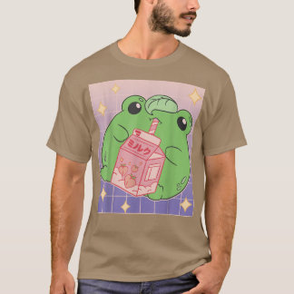 Camiseta Anime Milk Drink Peach Sweet Japan Graphic Harajuk