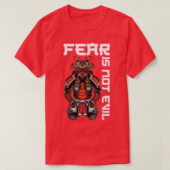Camiseta Anime Ninjas - Fear Is Not Evil - Samurais - Katan (Diseño del anverso)