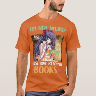 Camiseta Anime No soy raro me encanta leer libros Manga Ota
