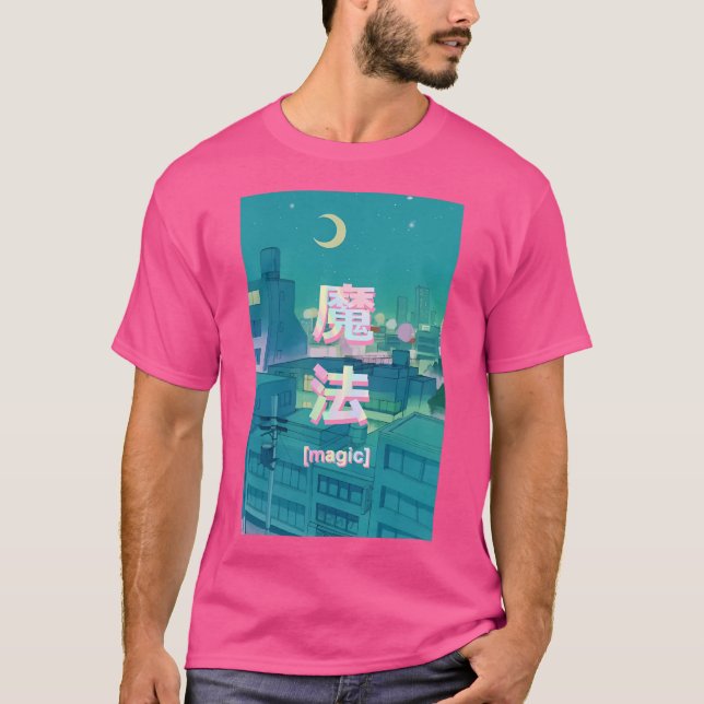Camiseta Anime Nocturno de Mahou (Anverso)