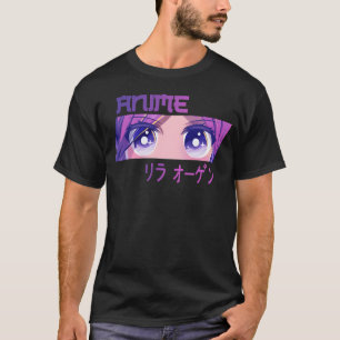 Camiseta Anime ojos violetas Anime ojos violetas retro