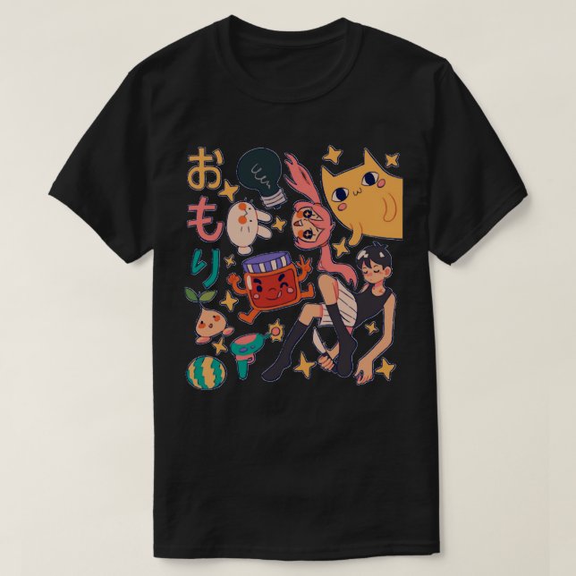 Camiseta Anime Omori Sunny Basil Kel Aubrey Héroe Mari Gif  (Diseño del anverso)