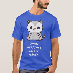 Camiseta Anime Opossums Café Manga Kawaii Lover Estética