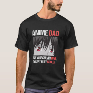 Camiseta Anime Otaku Día del Padre Divertido, papá excepto
