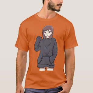 Camiseta Anime Otaku Girl Cute Japan Culture Art Aestheti