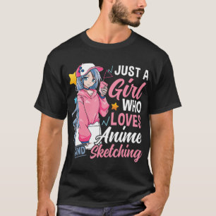 Camiseta Anime Otaku Regalo A Un Chica Que Ama A Anime Y S