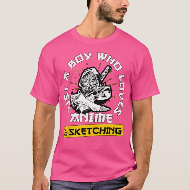 Camiseta Anime Otaku Regalo A Un Chico Que Ama A Anime Y Sk (Anverso)