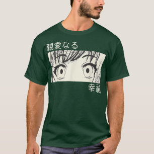 Camiseta Anime Oyes Chica Estética Japonesa Waifu Otaku Art