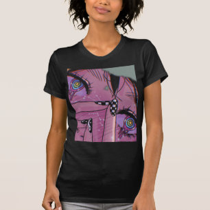 Camiseta Anime Oyes Pastel Kawaii Chica Estética Japonesa O