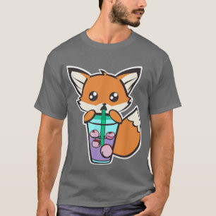 Camiseta Anime Para Beber Boba Leche Burbuja Tea Kawaii 100