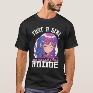 Camiseta Anime Para Los Chicas Adolescentes Sólo Un Chica Q