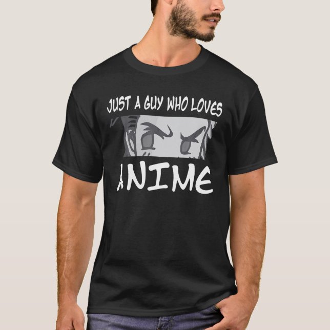 Camiseta Anime Para Un Muchacho Solo Un Hombre Que Ama A An (Anverso)