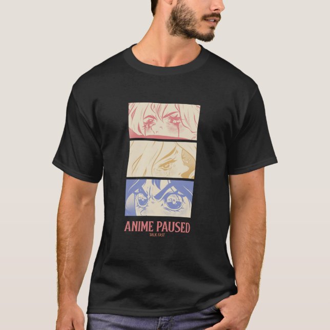 Camiseta Anime Paused Talk (Anverso)