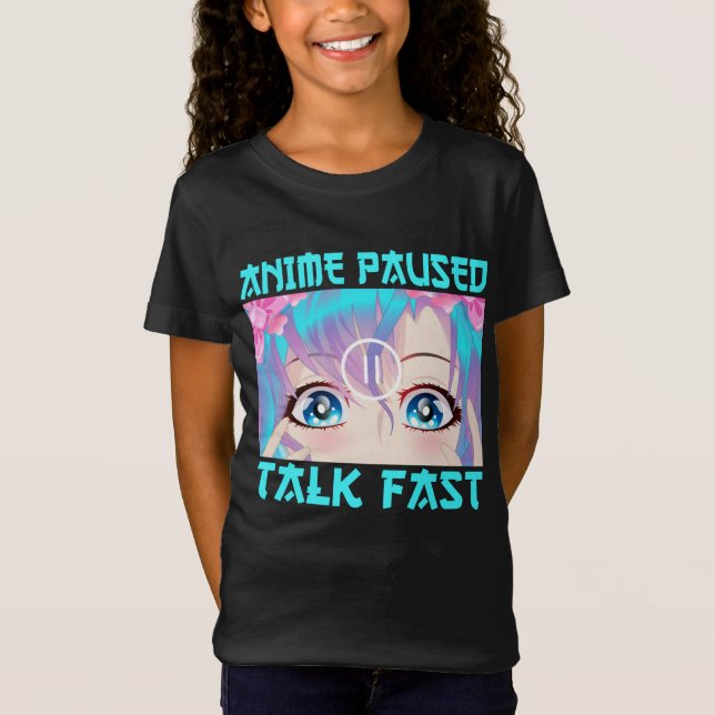 Camiseta Anime Paused Talk (Anverso)