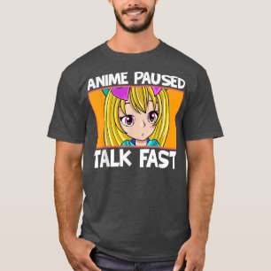 Camiseta Anime Pausó Conversaciones Con Chicas De Adolescen