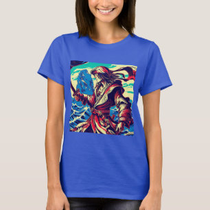 Camiseta Anime pirata de fantasía - Woodcut 2