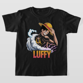Camiseta Anime Pirate Warrior Sticker – Straw Hat Hero Powe