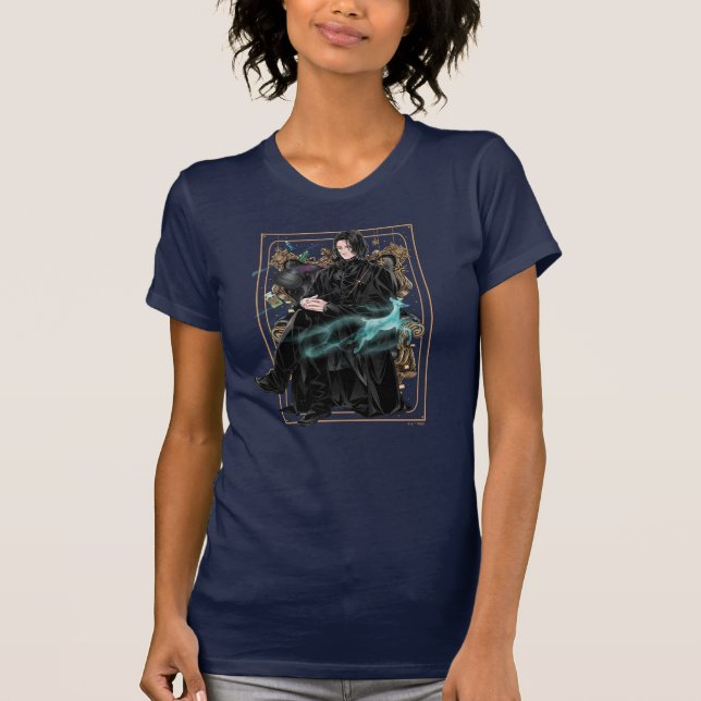 Camiseta Anime Profesor Severus Snape sentado (Anverso)