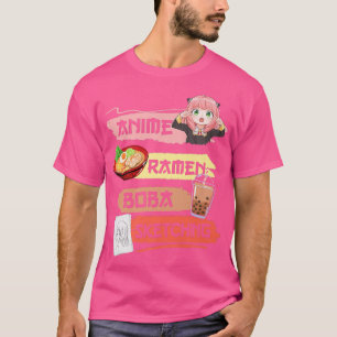 Camiseta Anime Ramen Boba Y Kawaii Anime Japane