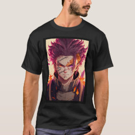 Camiseta Anime Red Hair Warrior God
