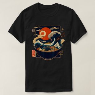 Camiseta Anime retro gráfico de ola de kanagawa japonés Ram