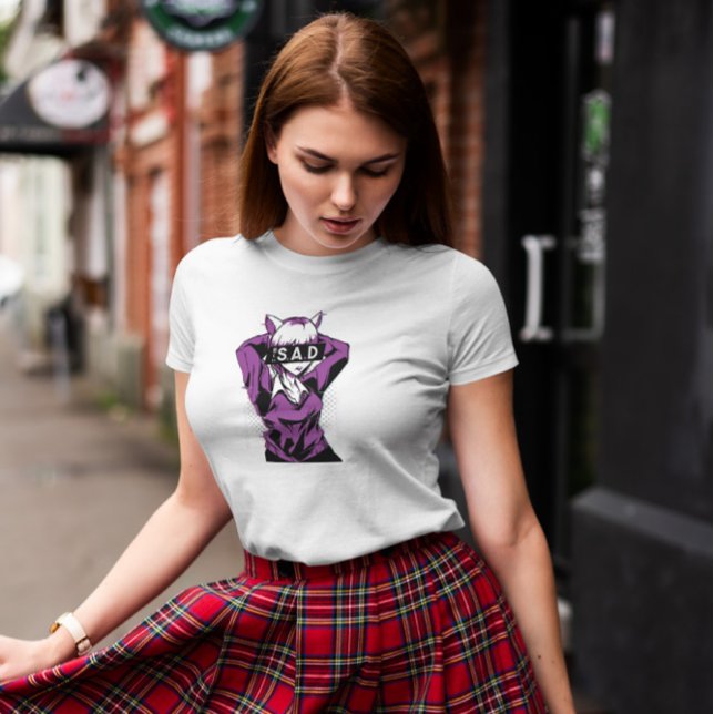 Camiseta Anime Sad Chica (Subido por el creador)