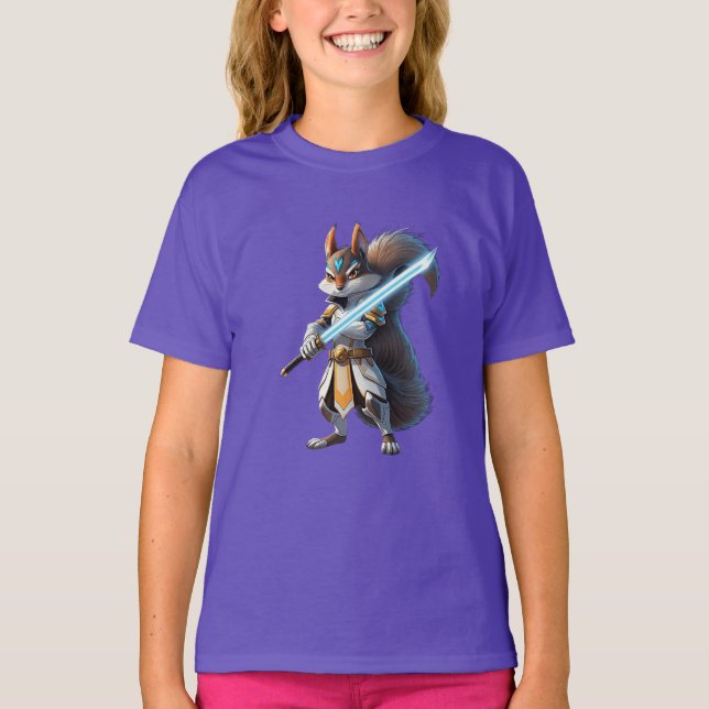 Camiseta Anime Samurái Ardilla Guerrera (Anverso)