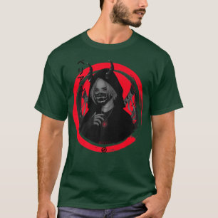 Camiseta Anime Samurai Chica Guerrera Katana Otaku Japón