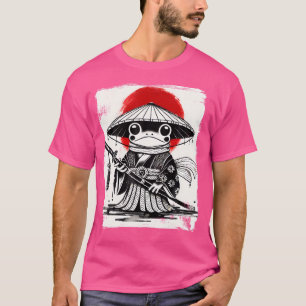 Camiseta Anime Samurai Frog Arte Ukiyo-E