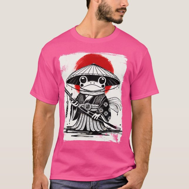 Camiseta Anime Samurai Frog Arte Ukiyo-E (Anverso)