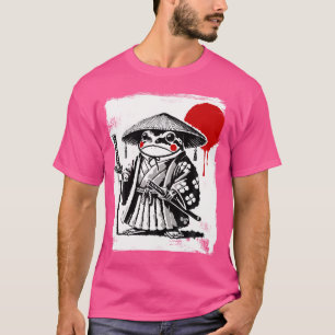 Camiseta Anime Samurai Frog Arte Ukiyo-E