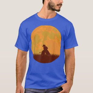 Camiseta Anime Samurai guerrero japonés Moon Otaku Swordman