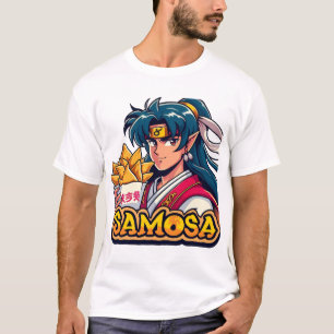 Camiseta Anime Samurai Samosa Lover Art