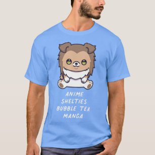 Camiseta Anime Shelter burbuja té manga Kawaii Perro Lover