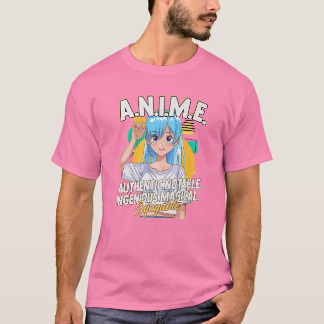 Camiseta Anime Significa Auténtico Notable Ingenioso Mágico (Anverso)