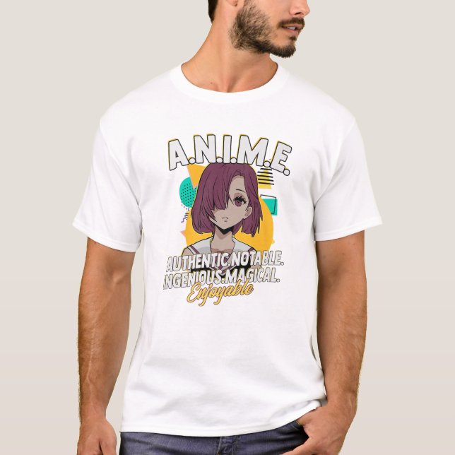 Camiseta Anime Significa Auténtico Notable Ingenioso Mágico (Anverso)