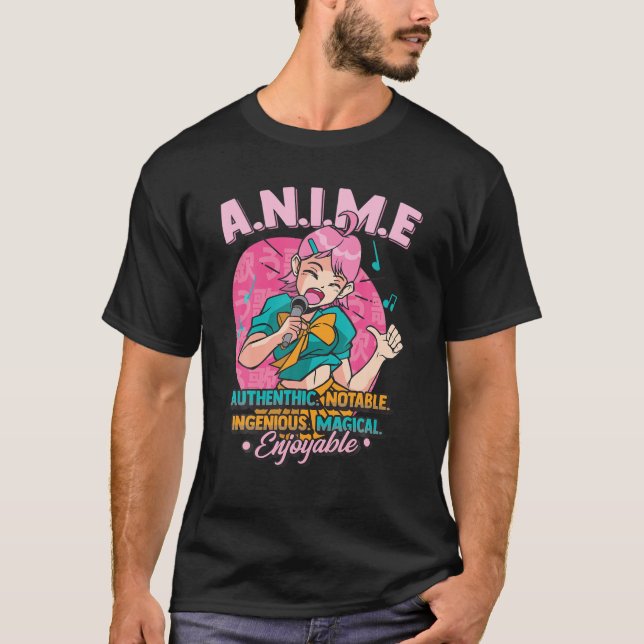 Camiseta Anime Significa Auténtico Notable Ingenioso Mágico (Anverso)