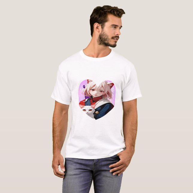 Camiseta  Anime Soul & Feline Eyes (Anverso completo)