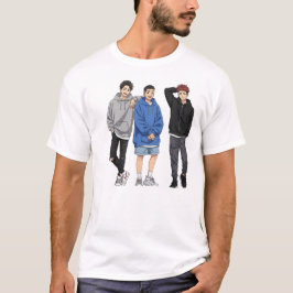 Camiseta Anime Squad Goals - Tres Amigos