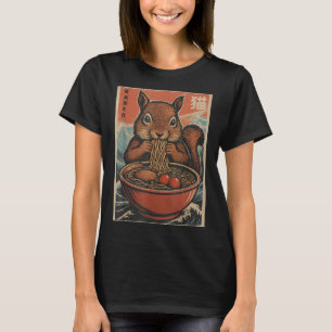 Camiseta Anime Squirrel Ramen Regalos Japoneses De Kawaii P