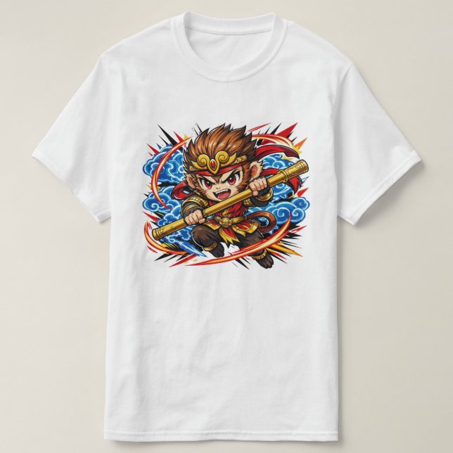 Camiseta Anime Sun Wukong Monkey King - Journey to the West (Diseño del anverso)